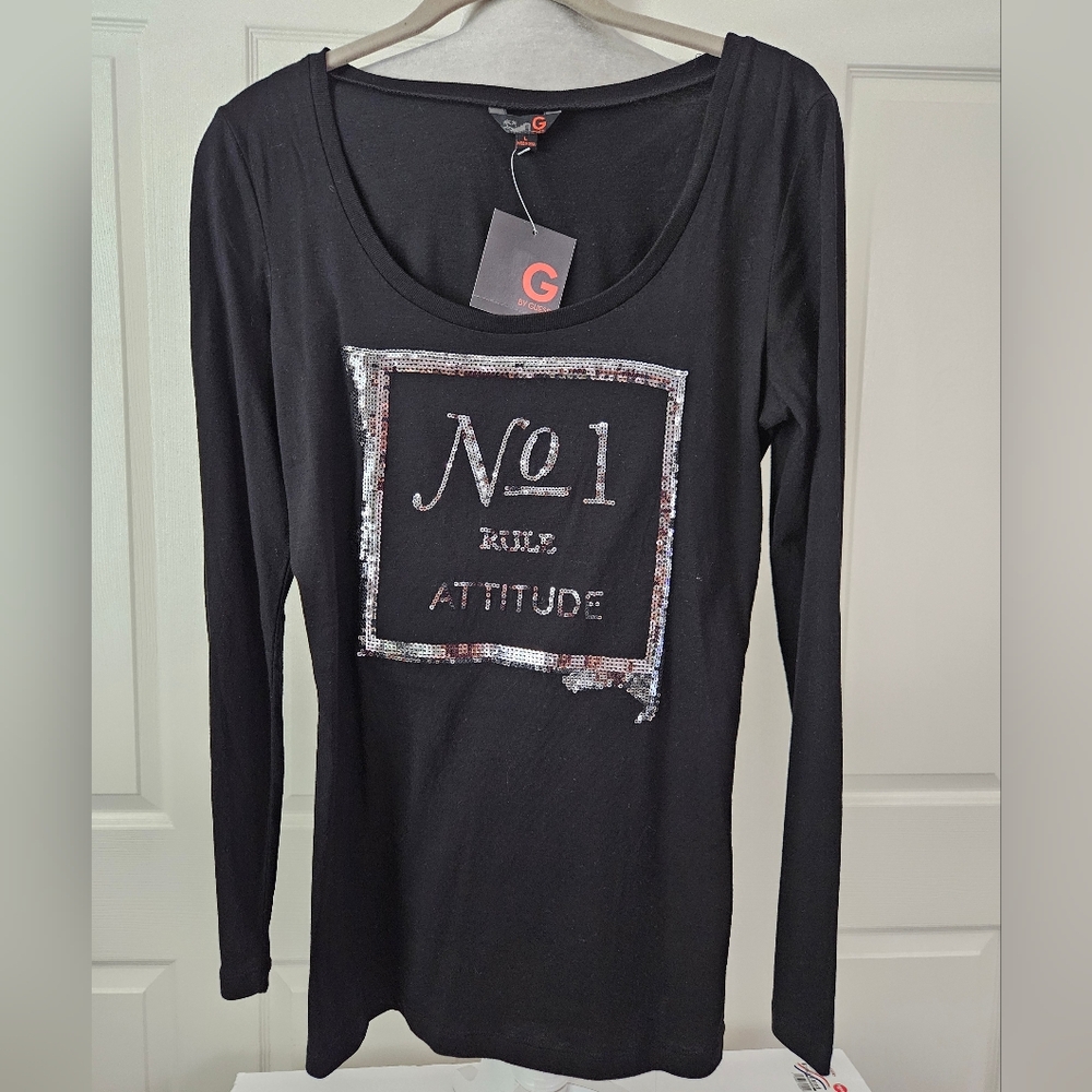 G By Guess NWT Sequined Top